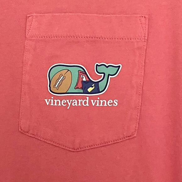 VINEYARD VINES Tailgate TSHIRT FOOTBALL GRILL CORNHOLE WHALE Cotton Medium - Picture 3 of 7